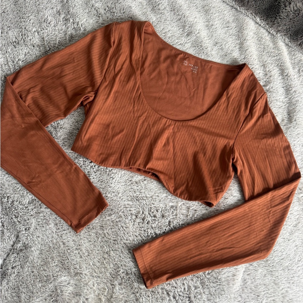 Aerie Long Sleeve Crop Top